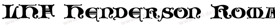 LHF Henderson Roman字体转换